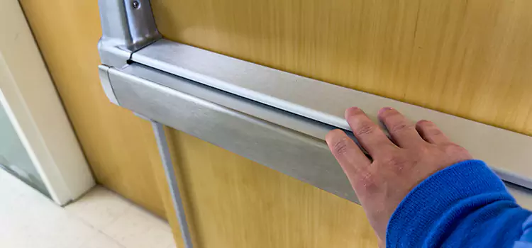 Installing a Push Bar on a Door Rocky River